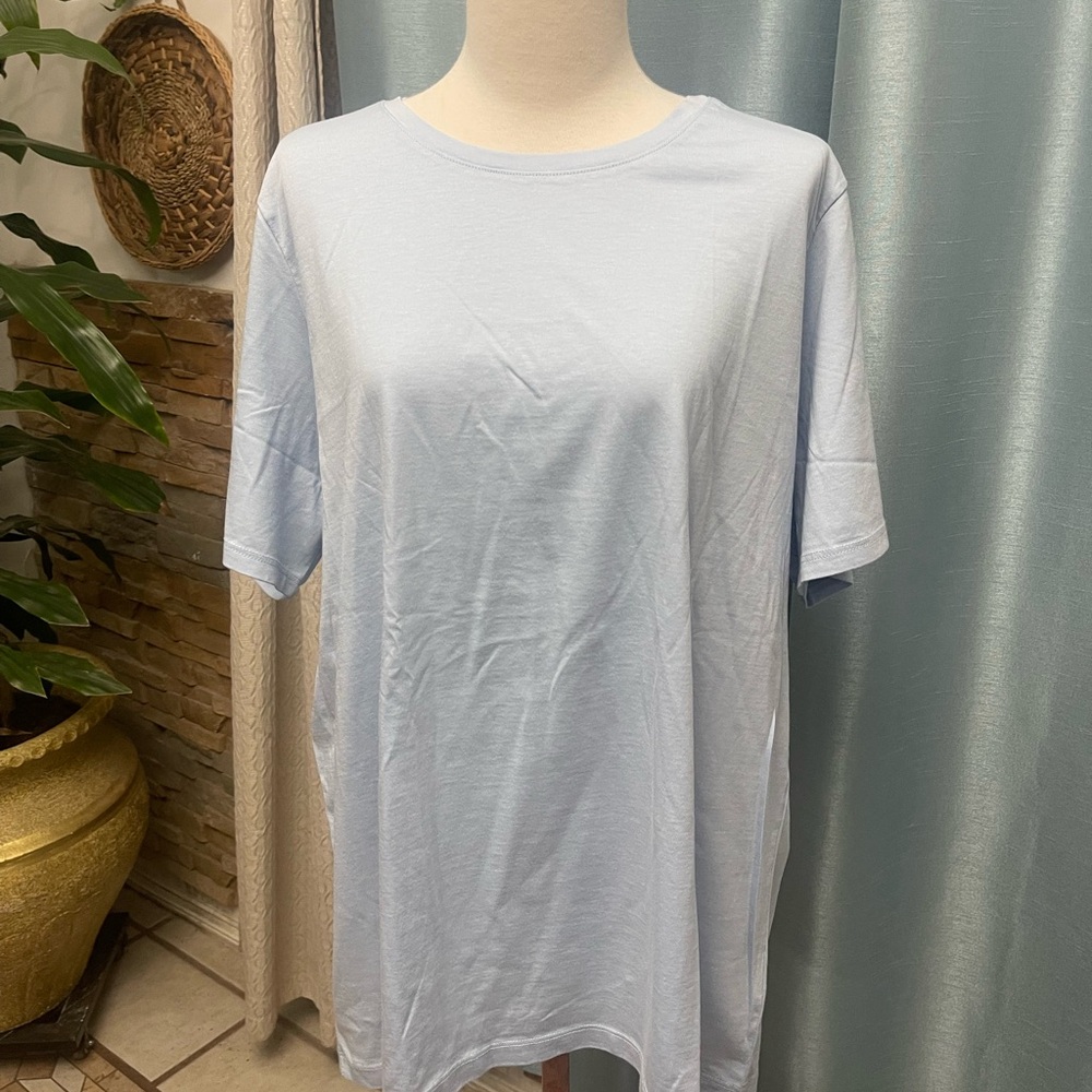 Lands' End women’s Sky Blue Short Sleeve Tee